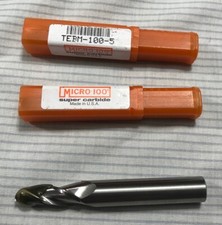 THREE (3) TEBM-100-5, 205L Universal Tapered, Ball Noses Micro 100, Made in USA