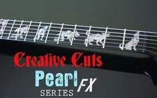 Man To Wolf Metallica ESP EX ABALONE DOTBUSTER Inlay Sticker Set for ANY GUITAR