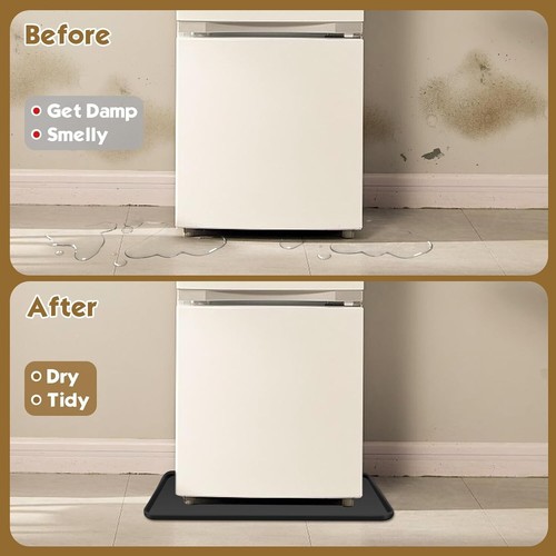 Mini Fridge Silicone Drip Mat with Raised Edges, 23.6" X 23.6" X 0.8" Silicone F - Picture 10 of 12
