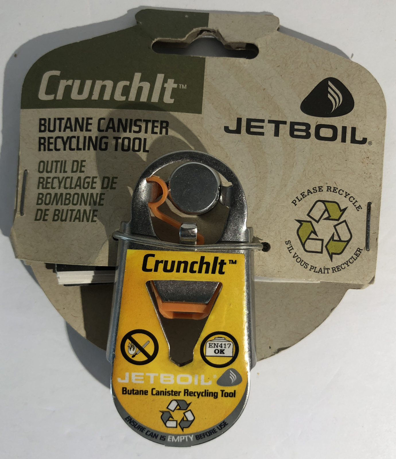 Jetboil Crunchit Butane Canister Recycling Tool (Orange)RARE-BRAND NEW-SHIP24HRS