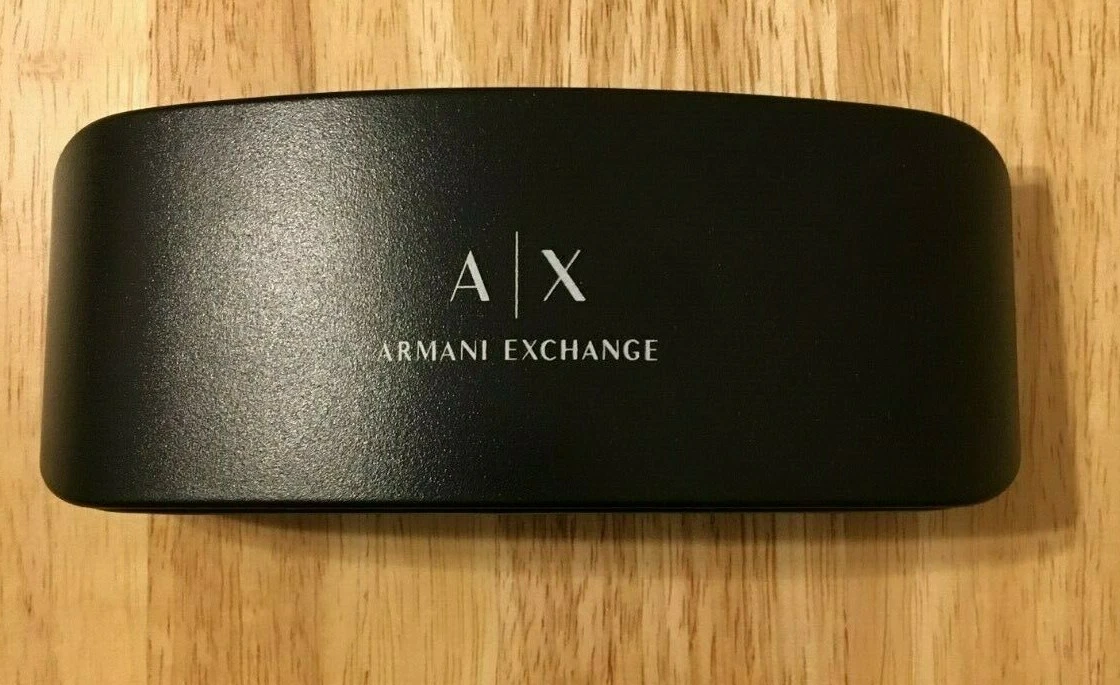 Armani Exchange A X Hard Sunglasses Glasses Case Black with Lens Cloth