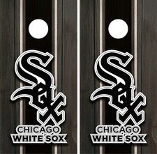 Chicago White Sox Cornhole Board Vinyl Sticker - Decal Wrap VZ600