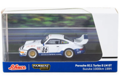 Schuco x Tarmac Works COLLAB64 Porsche 911 Turbo S LM GT - 1994 Suzuka 1:64 Car