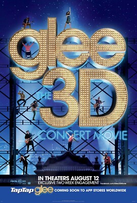 Glee_ The 3D Concert Movie (2011)_1 Movie Film Poster Canvas iconic design