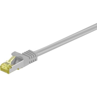 Goobay 91603 RJ45 Netzwerkkabel, Patchkabel CAT 6a (Rohkabel CAT 7) S/FTP 2.0...