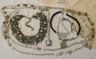 Silver tone Necklaces LOT of Six AVON TRIFARI SARAH COVENTRY (Group#13)