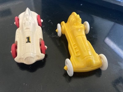 NICE UNKNOWN PAIR OF INDY/FORMULA RACE CARS NICE CLEAN UNBRANDED CARS.