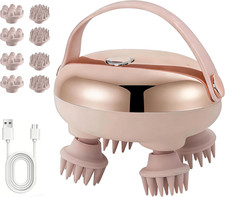 Electric Head Massager Scalp, Waterproof Hair Scalp Massager Tool with 3 Kneadin