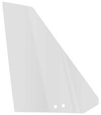 1970-71 Challenger Barracuda Convertible Quarter Glass Lh Clear