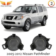 Front Fog Lights Cover Black Left Right Side For 2005-2012 Nissan Pathfinder