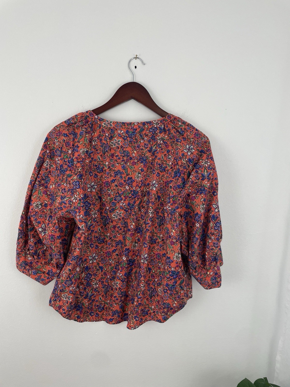 Universal Thread L Orange Multi Color Floral 3/4 … - image 5