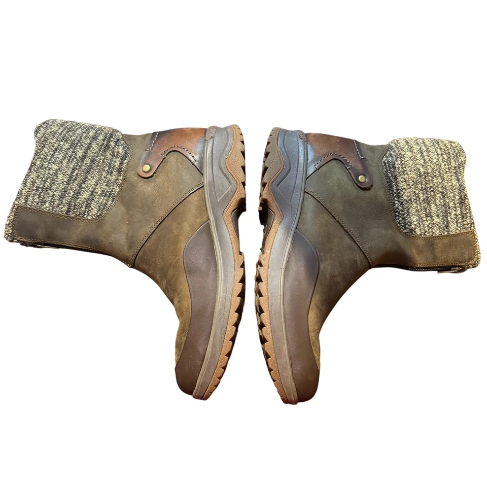 Botas Merrell Mujer Talla 9.5 Marrón Tierra Oscura Impermeables Cálidas Invierno Cremallera SECAS Foto 3 de 4