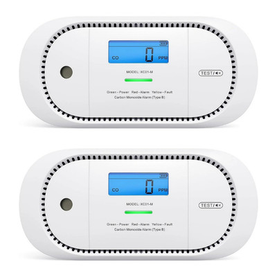 CO-Melder X-Sense XC01-M Kohlenmonoxidmelder LCD-Anzeige 5 Jahre Batterie [2ER]