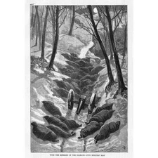 RUSSO TURKISH WAR Russian Troops at rest in the Balkans - Antique Print 1878