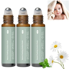 3Pcs Teething Roller, Mamas Teether: Baby Teething Oil Roller, Natural Gentle...