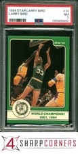 1984 STAR LARRY BIRD #14 WORLD CHAMPIONS!! 1981 1984 CELTICS HOF PSA 7