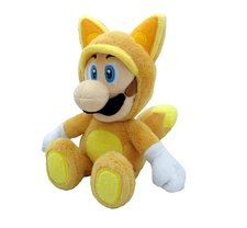 Little Buddy Super Mario bros Kitsune Luigi 9" Stuffed Plush Toy Doll Teddy