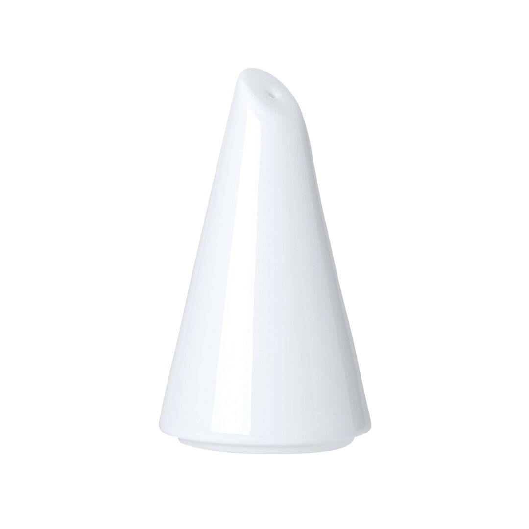 white Ceramic Snipe Salt 6.5cm (2 1/2"") Salt Pourer Set Tableware Pack Of 12