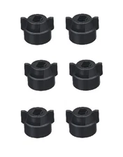 Pack of 6 - Quick TeeJet Black Nylon Cap For TP, XR, DG, OC, Turbo & AIXR Tips