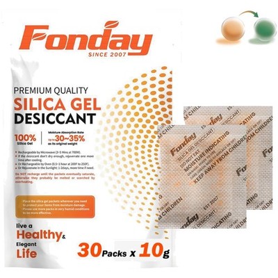 Wiederaufladbare Silikagel-Packs 30 Stück Lebensmittelqualität 10g Feuchtigke...