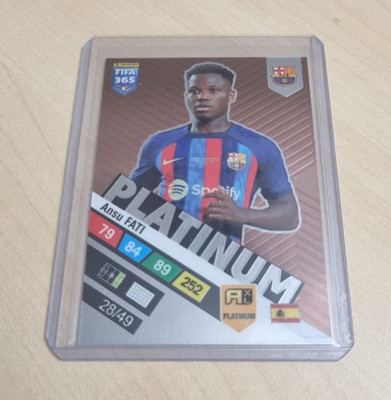 Panini FIFA 365 Adrenalyn XL 2023 PLATINUM CARD Ansu Fati 28 / 49