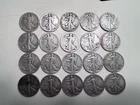 20 Walking Liberty Half Dollars. Junk Silver. 90% Silver.  $10 Face Value.