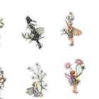 45pcs Flower Fairy Stickers Vintage Fairy Scrapbook Stickers Decorative Strong