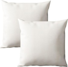 Set of 2 Cotton Throw Pillow Covers Cases 18x18 100 Cotton 'Color Variations'