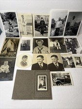 Lot Of 18 Vintage Antique Black  White Photos 40  s/50  s Some Older Photographs