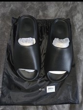 Yeezy slides size 12 Black YS-01 -U.S SELLER - NEW