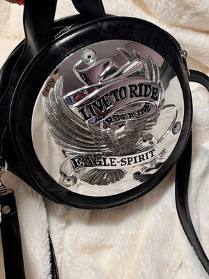 #ad Live To Ride Ride To LiveEagle Spirit Crossbody Biker Bag H. D. $40.00