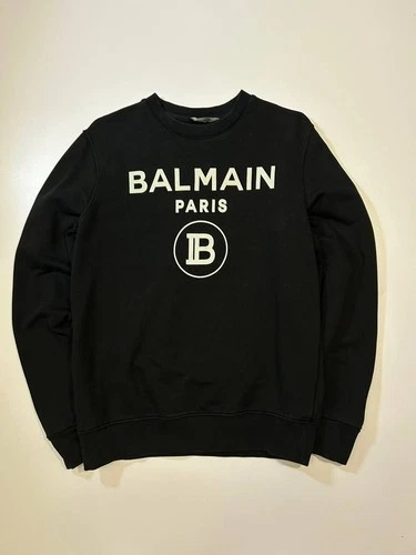 Balmain Paris Logo Sweatshirt Black Size S - product listing photo