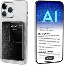 AI Voice Recorder, 64GB Digital Audio Recorder with APP Control, Dictaphone Supp