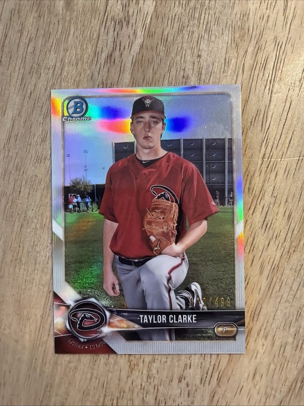 Taylor Clarke 2018 Bowman Chrome Prospects #BCP113 Refractor /499 Rookie