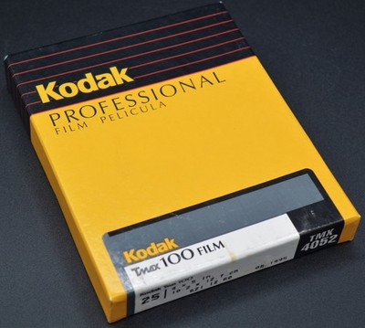 Kodak TMAX 100 4x5 Film - Sealed Box - 4052 - Expired 08/1995