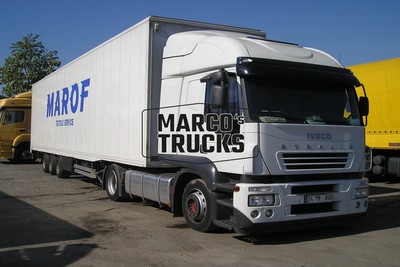 LKW Foto Iveco Stralis 430 Kofferauflieger Türkei weiß MAROF TEXTILE SERV #c7pk