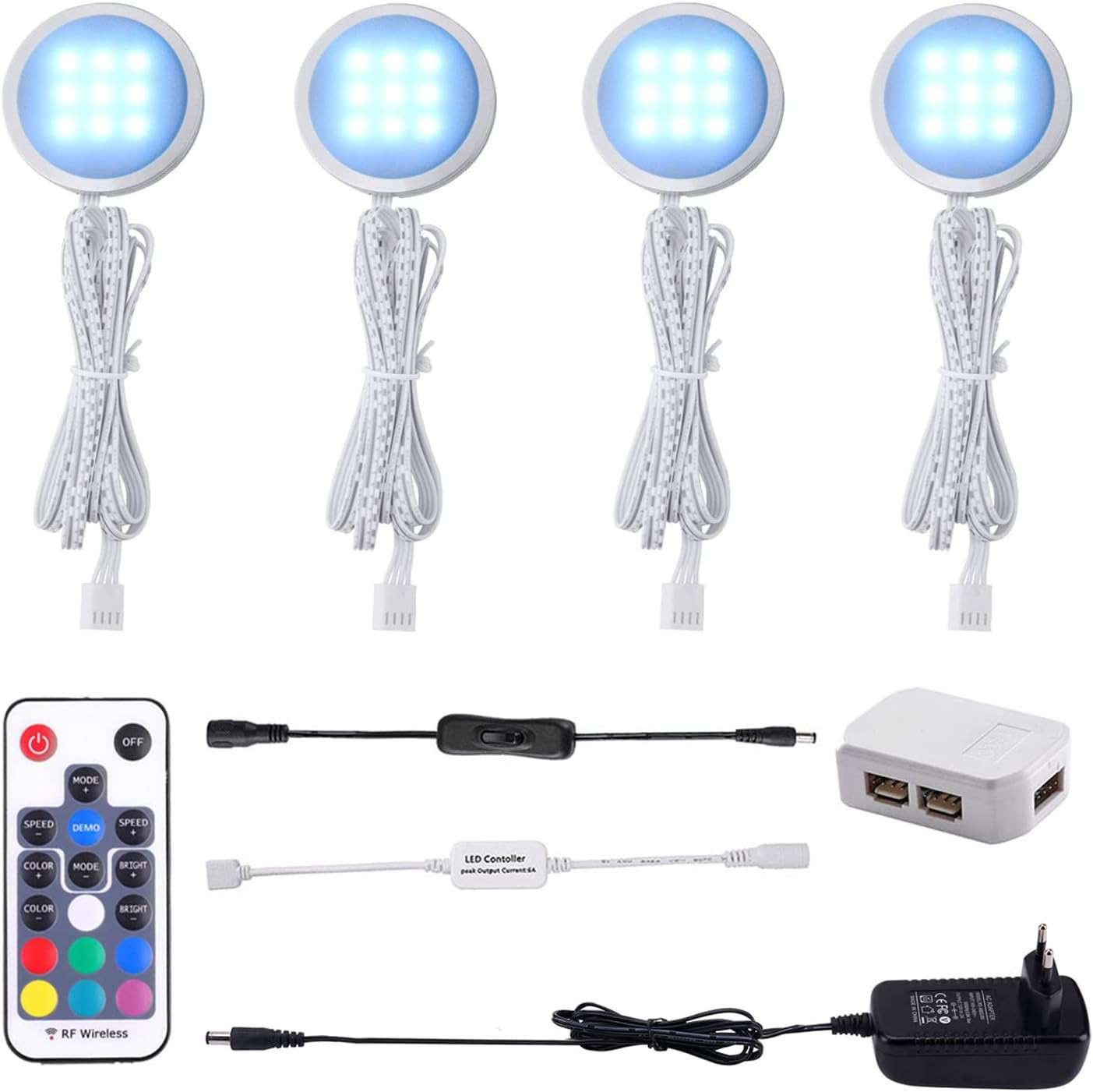 RGB LED Sottopensile Kit: Illuminazione Armadio Colorata Professionale