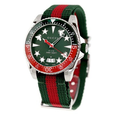 GUCCI レディース　ウォッチ Unused GUCCI Dive YA136339 Green Quartz 200M Sapphire Men's Watch
