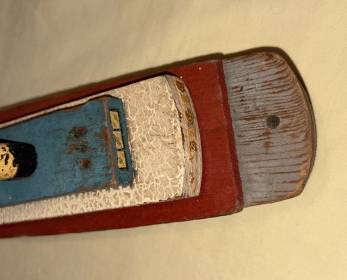 Vintage Keystone? Toy Boat Wooden Toy Cargo Ship Sea Gull Wood - Picture 8 of 8