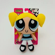 Vintage The Powerpuff Girls Bubbles 2000 Cartoon Network Beans Plush Brand New