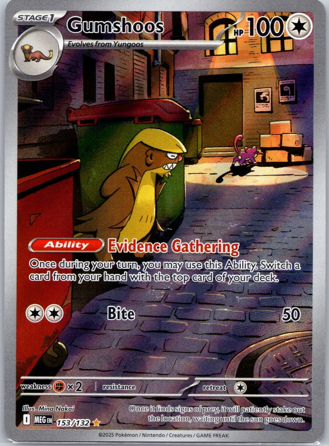 Gumshoos  ME01: Mega Evolution #153/132 NM