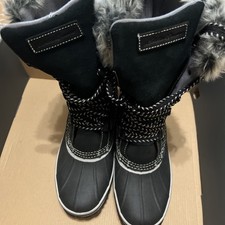 Bottes De Randonnée Eddie Bauer Femme Pointure 8 - Gris Foncé, Neuves Sans Boîte