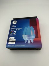 GE Cync E12 Candelabra Smart LED Bulbs Smart Home WiFi Color changing 3 bulbs