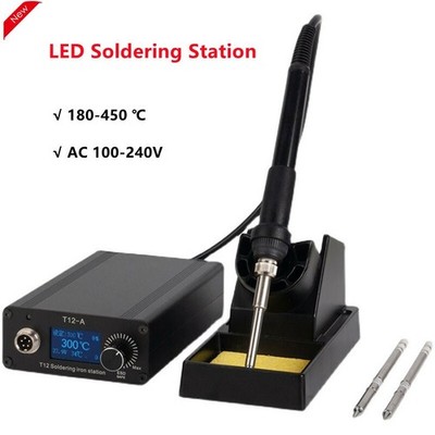 T12 Soldering Station LED BGA Rework Station With Soldering Iron Tip Tool &ex