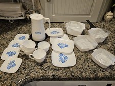 Child's Play Dishes Corning Cornflower Toy Plastic 17 Plus Pieces