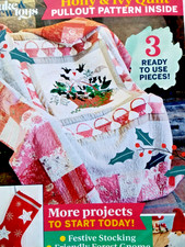 Christmas Sewing Pattern Holly & Ivy Quilt David & Charles New