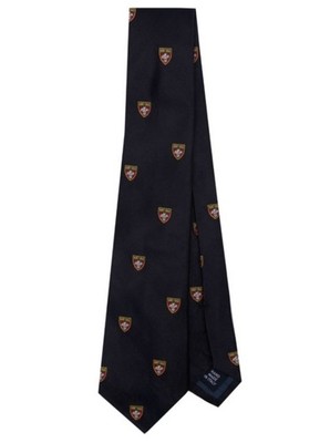 Polo Ralph Lauren 100% Silk Repp Tie Navy