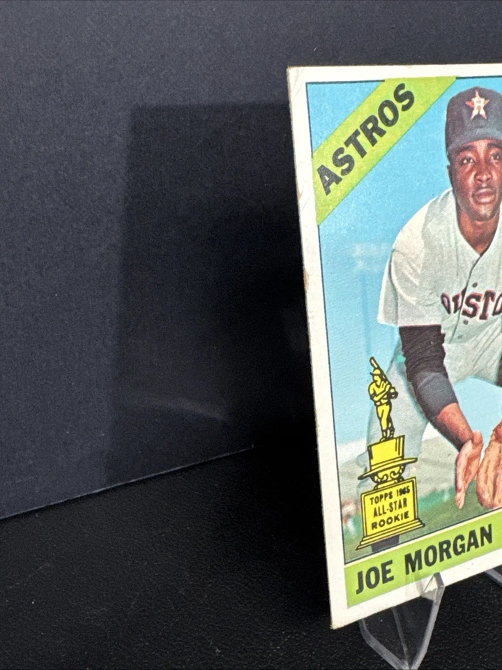 1966 Topps - Tarjeta de béisbol #195 Joe Morgan tarjeta de novato radiocontrol Houston Astros Wax EX Foto 2 de 4