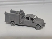 Ho Scale F550 Mini Pumper Fire Truck Undecorated Kit 3d Printed