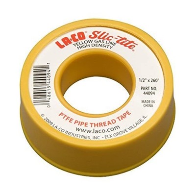 44094 Slic-Tite PTFE Gas Line Pipe Thread Tape, Premium , [260'' Length, 1/2'' ...